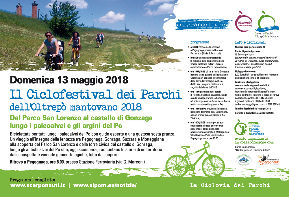 Il Ciclofestival dei Parchi dell’Oltrepò mantovano 2018
