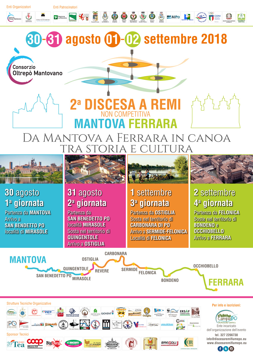 Discesa a remi non competitiva Mantova - Ferrara