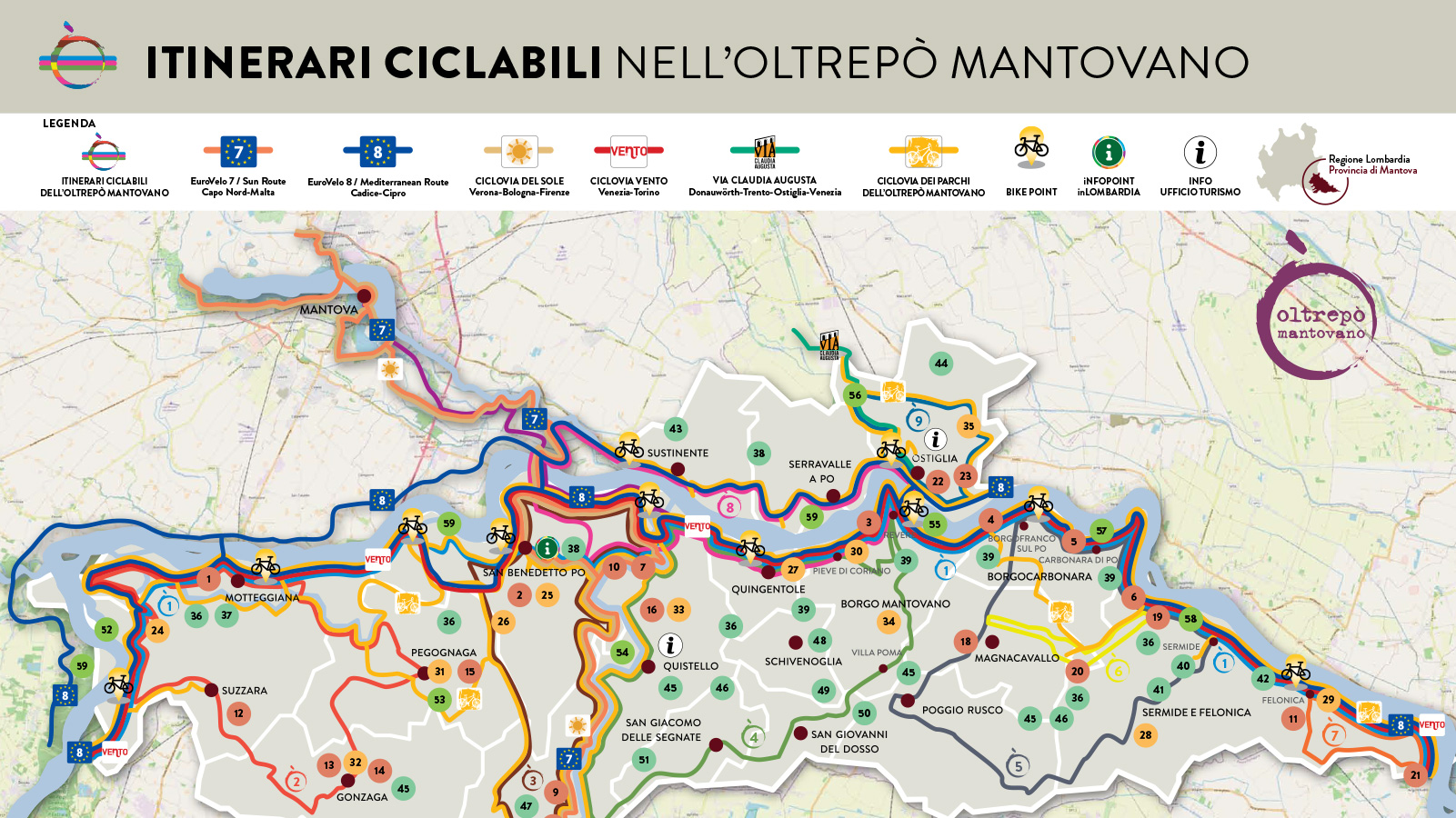 Itinerari ciclabili nell’Oltrepò Mantovano